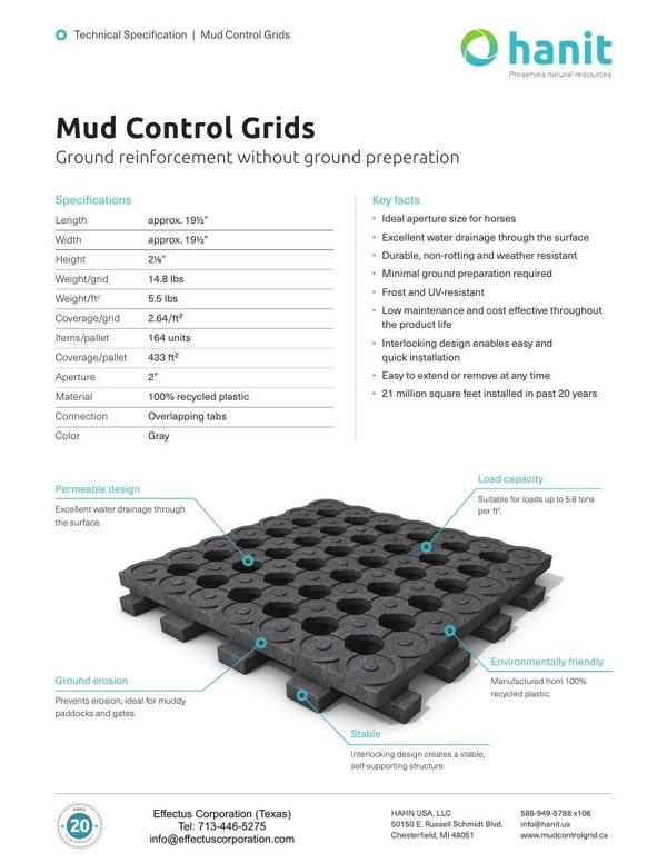 Mud Control Grids technical brochure cover